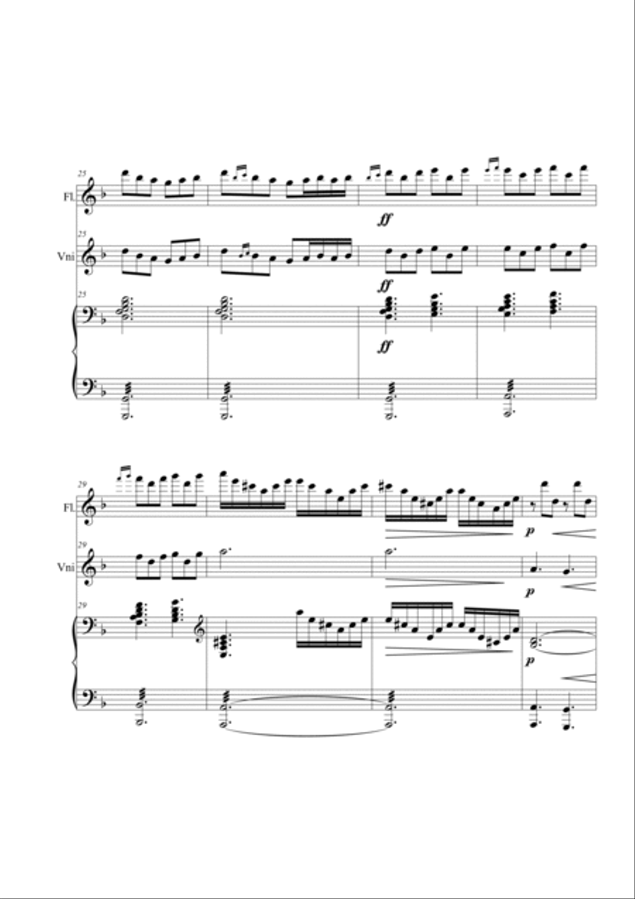 The Morning Mood Trio The Morning Mood Trio Flute scores gallery preview page 4