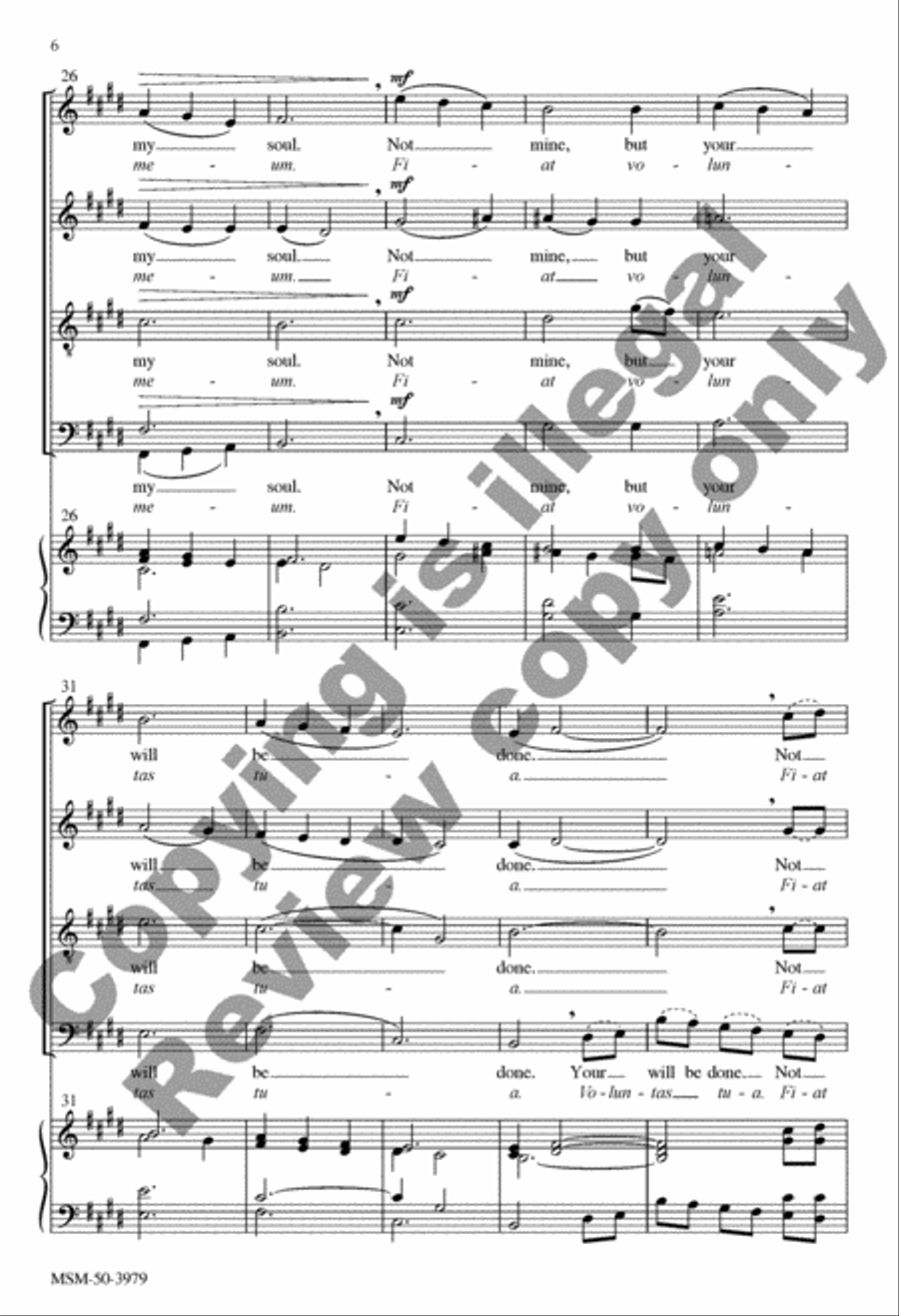 Into Your Hands I Surrender My Soul: In manus tuas 4-Part scores gallery preview page 13