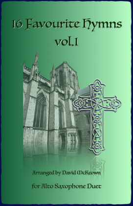 Book cover for 16 Favourite Hymns Vol.1 for Alto Saxophone Duet