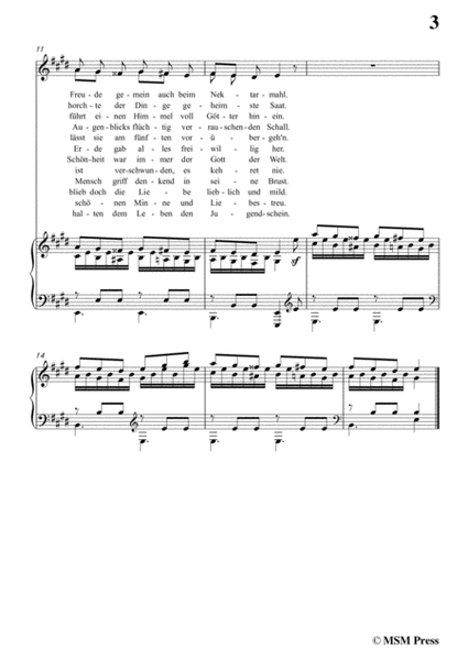 Schubert-Die Vier Weltalter,Op.111 No.3,in E Major,for Voice&Piano image number null