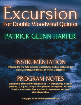 Book cover for Excursion for Double Woodwind Quintet