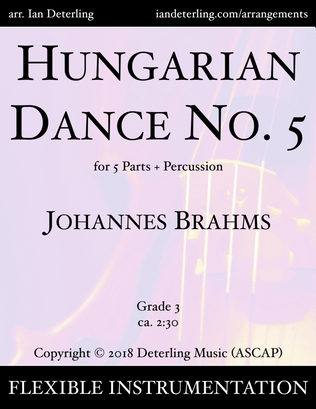 Hungarian Dance No. 5 (Flexible Instrumentation)