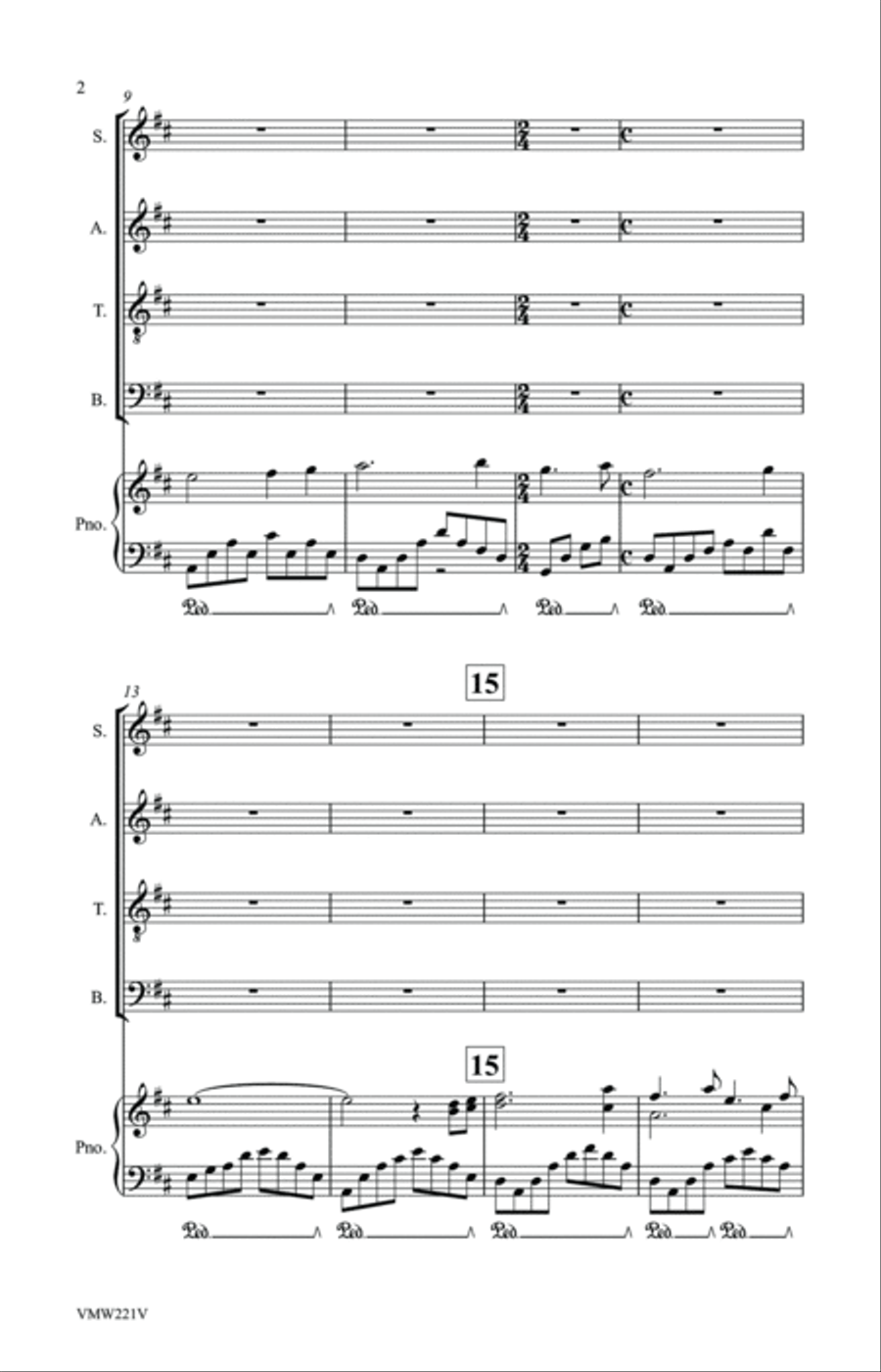 How Beautiful on the Mountain 4-Part scores gallery preview page 5