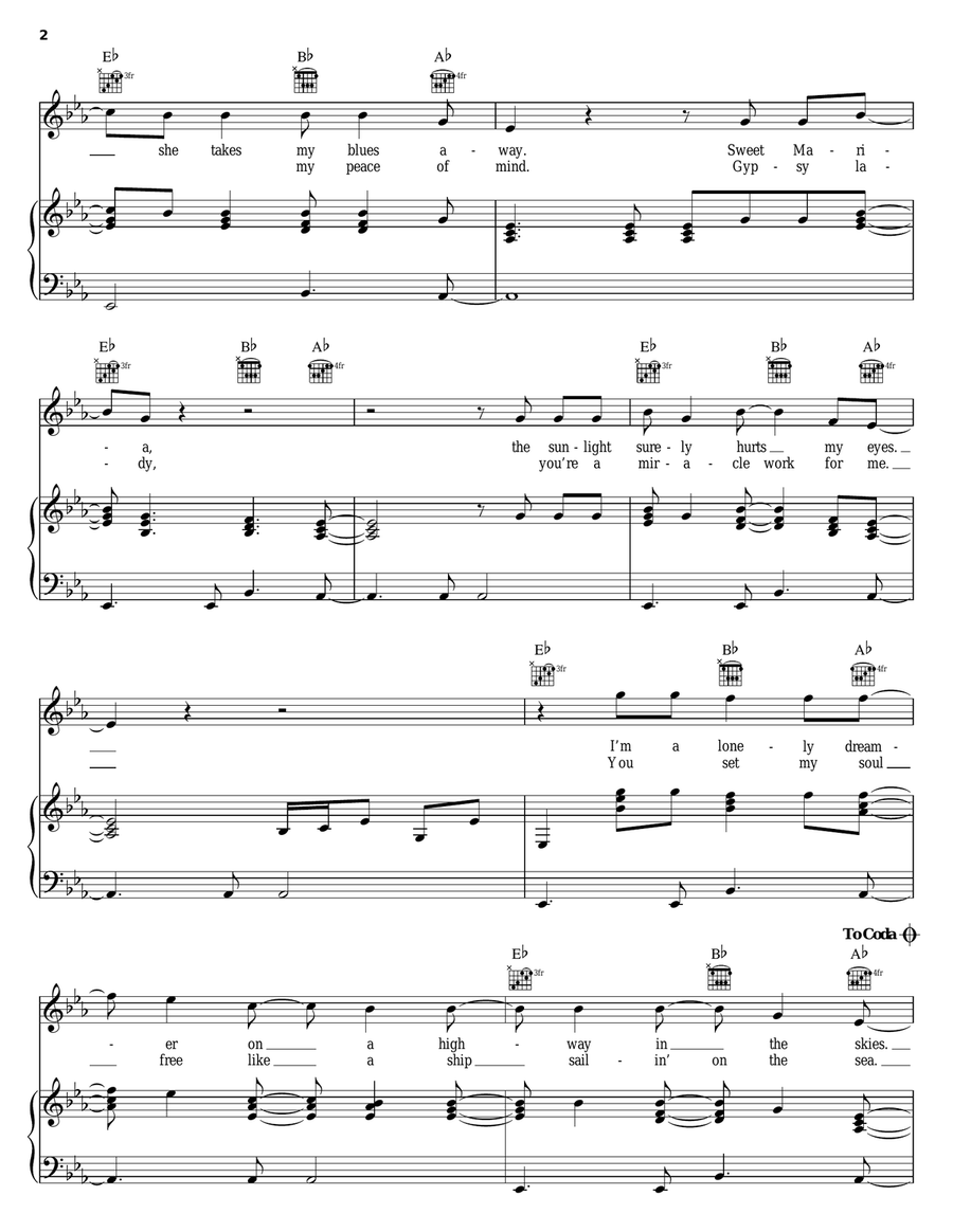 My Maria Acoustic Guitar scores gallery preview page 2