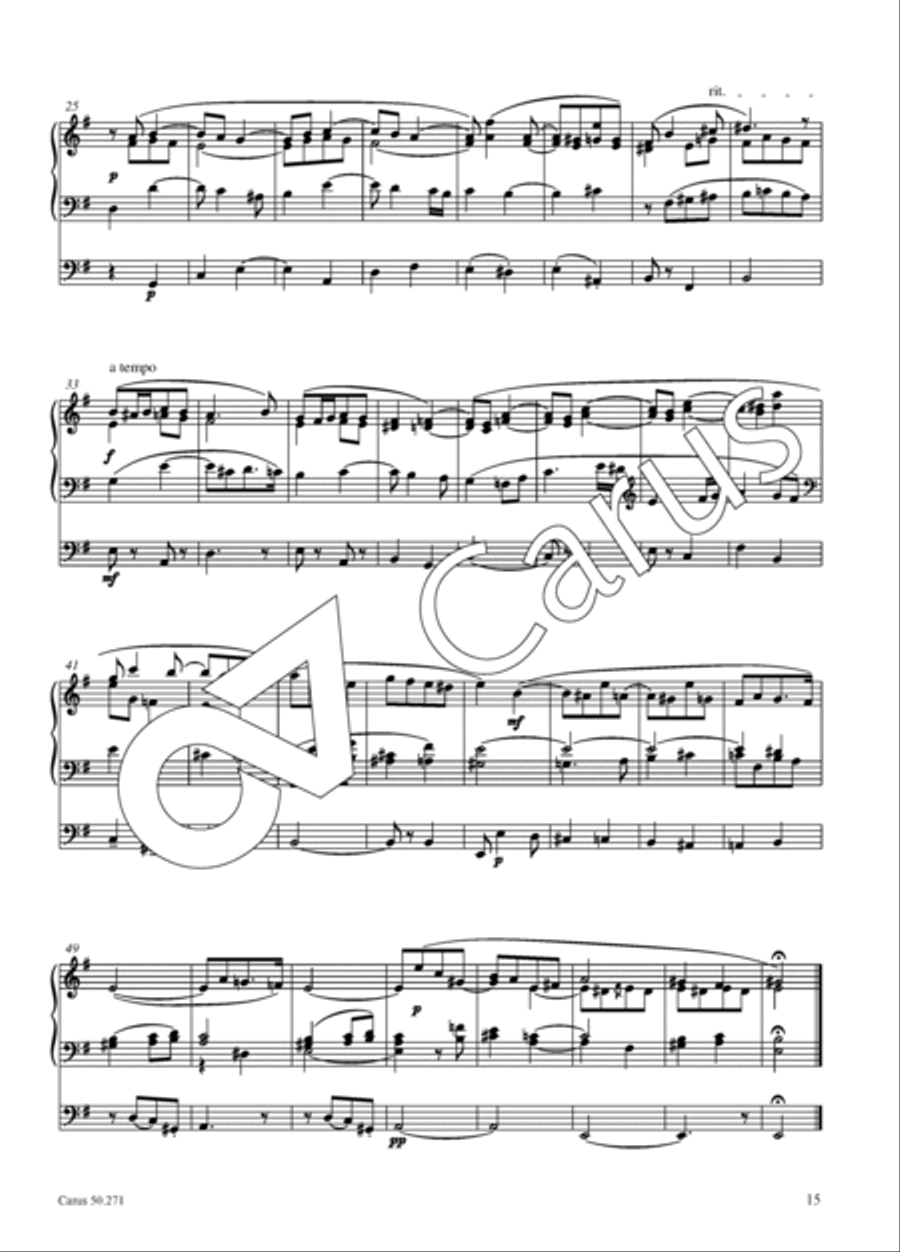 Ten small pieces for the organ Organ Solo scores gallery preview page 16