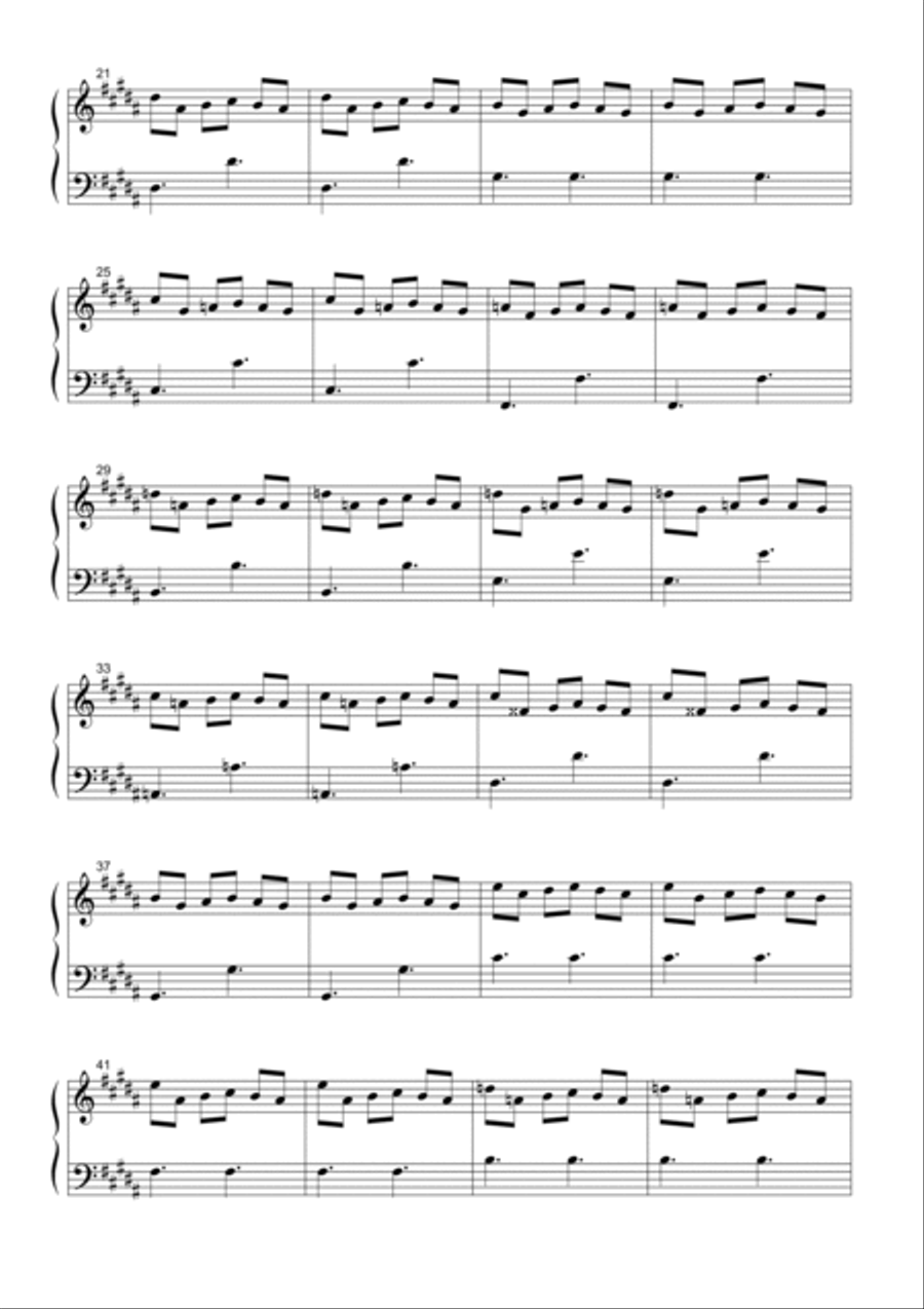 Wilhelmine, Stolpersteine Variations Piano Solo scores gallery preview page 2