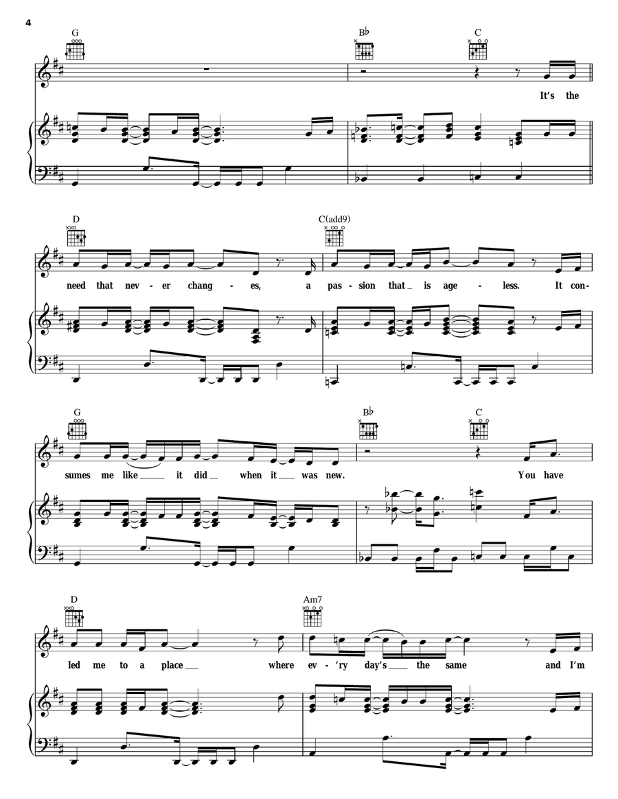 Loving Every Minute Loving Every Minute Piano, Vocal, Guitar scores gallery preview page 4