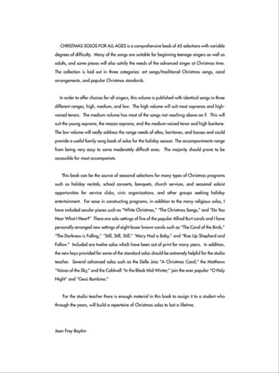 Christmas Solos for All Ages Voice scores gallery preview page 3