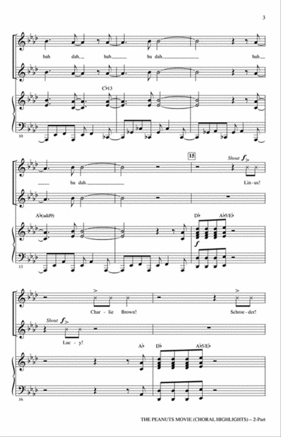 The Peanuts Movie 2-Part scores gallery preview page 3