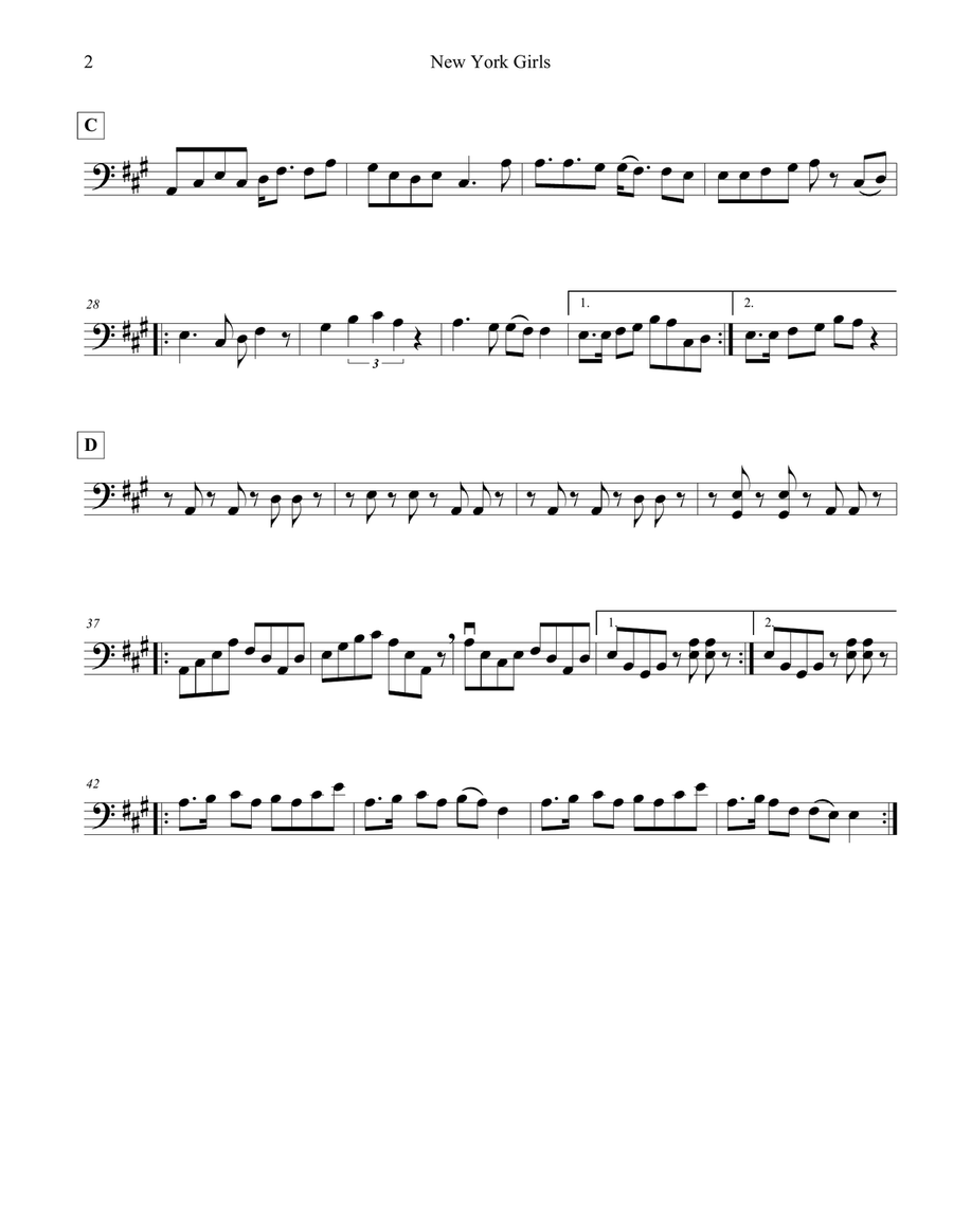 New York Girls (Can't You Dance The Polka) String Duet scores gallery preview page 4