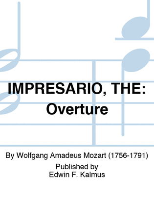 Book cover for IMPRESARIO, THE: Overture