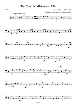 Schubert - The Song of Miriam Op.136 - Cello