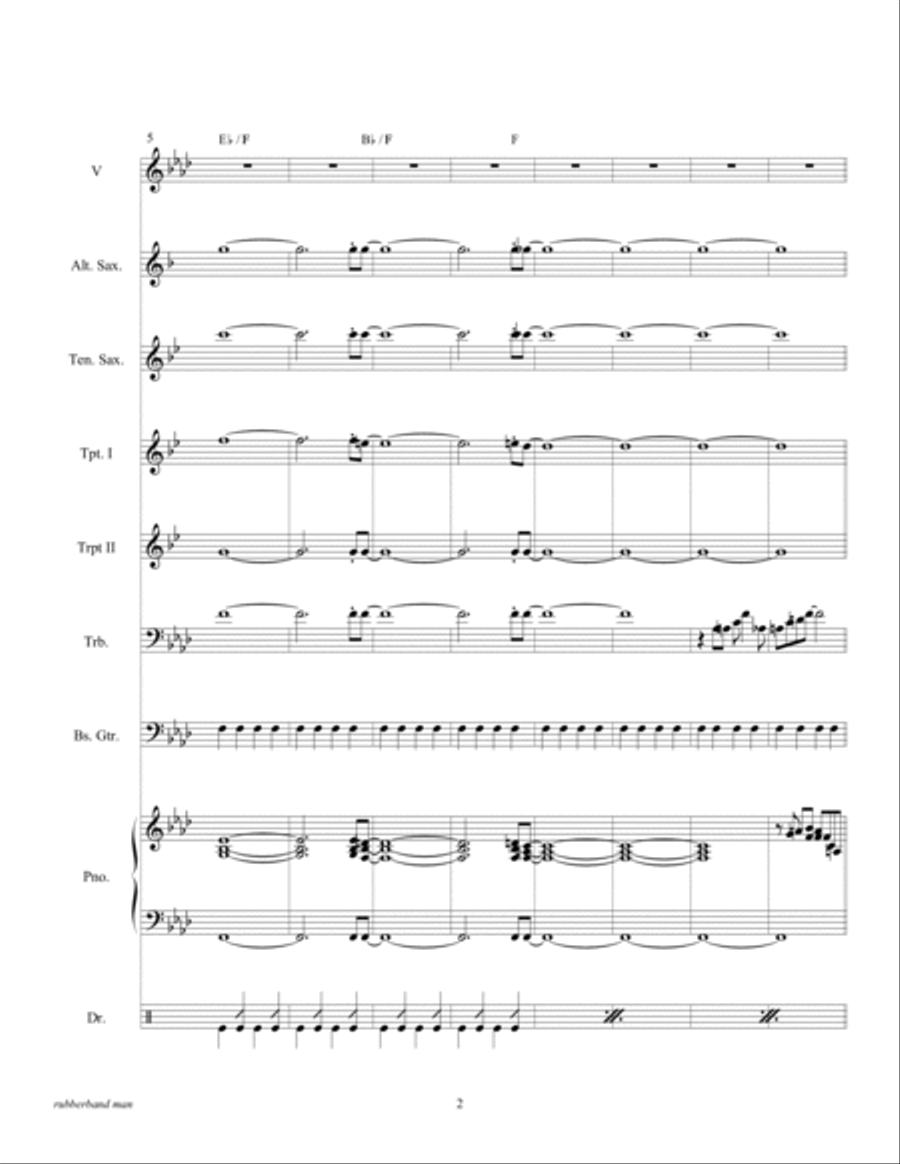 The Rubberband Man Large Ensemble scores gallery preview page 4