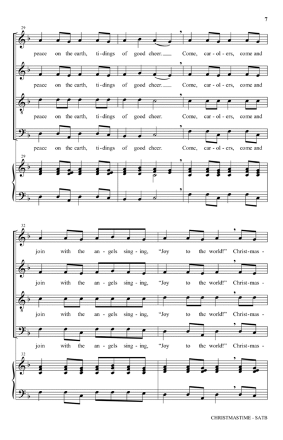 Christmastime 4-Part scores gallery preview page 6