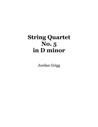 Book cover for String Quartet No.5 in D minor