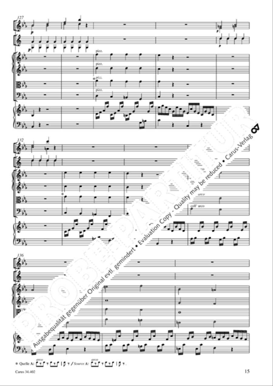 Concerto grosso for cembalo or piano Horn scores gallery preview page 16