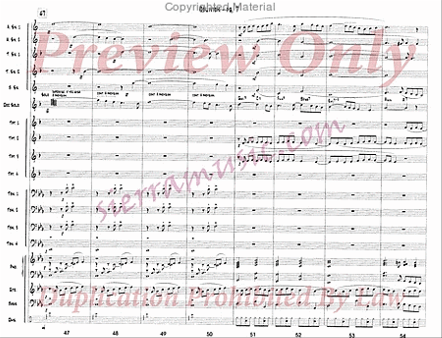 Oblivion (for Doc) Jazz Ensemble scores gallery preview page 8