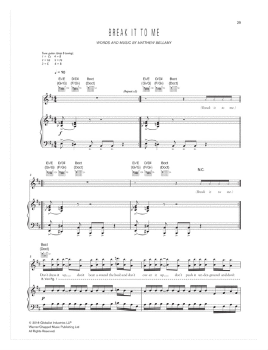 Simulation Theory Piano, Vocal, Guitar scores gallery preview page 4