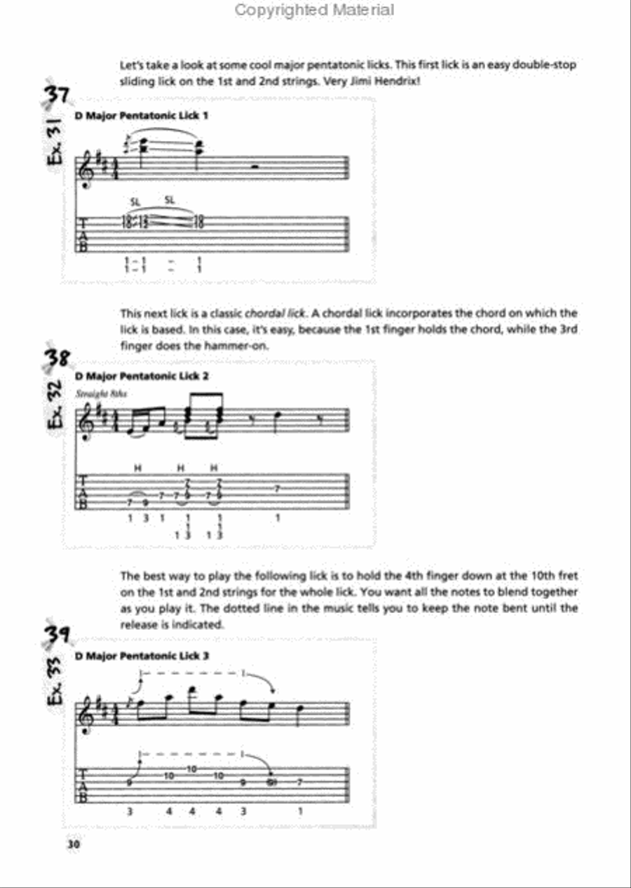 Easy Soloing for Blues Guitar Electric Guitar scores gallery preview page 4