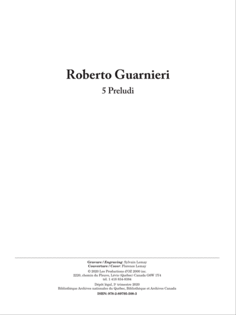 5 Preludi Accordion scores gallery preview page 1