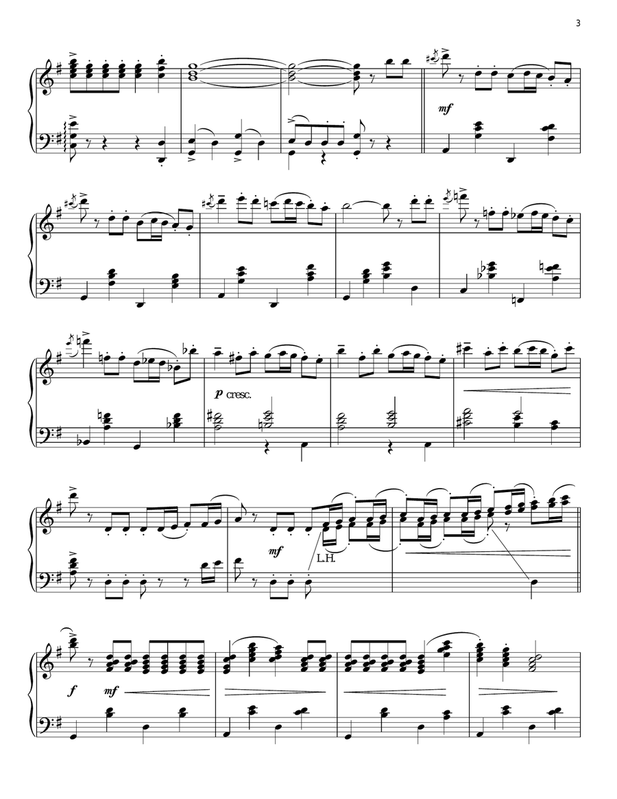 The Penny Whistle Song Piano Solo scores gallery preview page 3