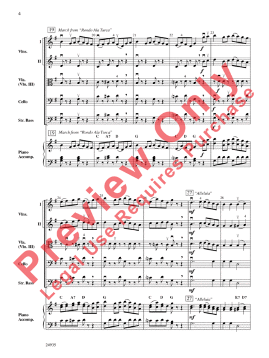 A Mozart Mix A Mozart Mix String Orchestra scores gallery preview page 5