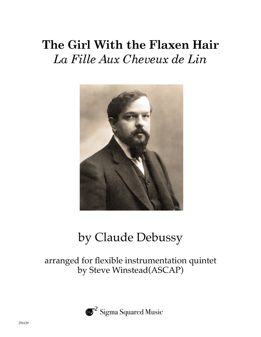 The Girl With the Flaxen Hair for Flexible Instrumentation Quintet Small Ensemble scores gallery preview page 1