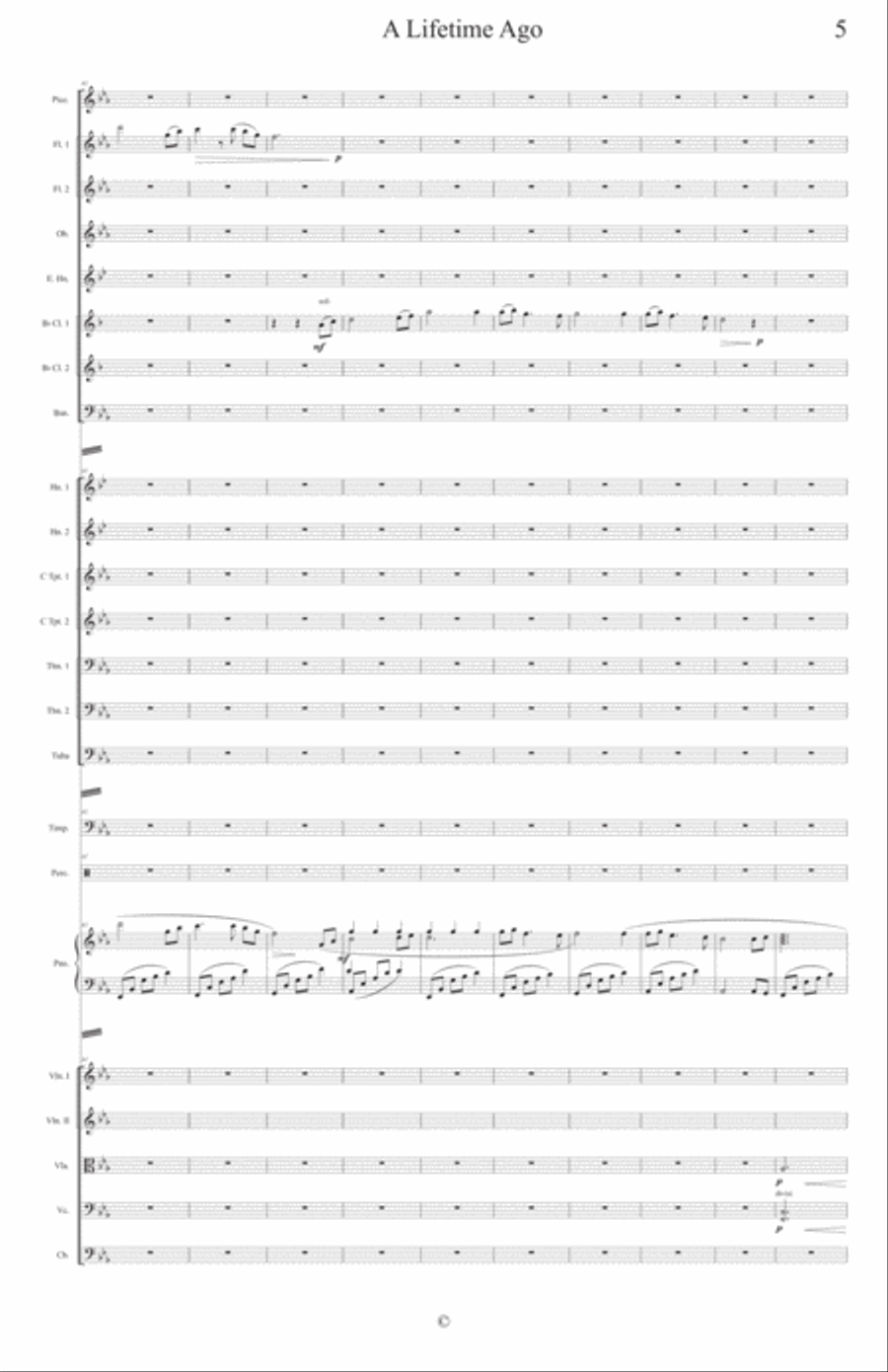 A Lifetime Ago - Epic and Beautiful Fantasy - Full Orchestra Full Orchestra scores gallery preview page 6