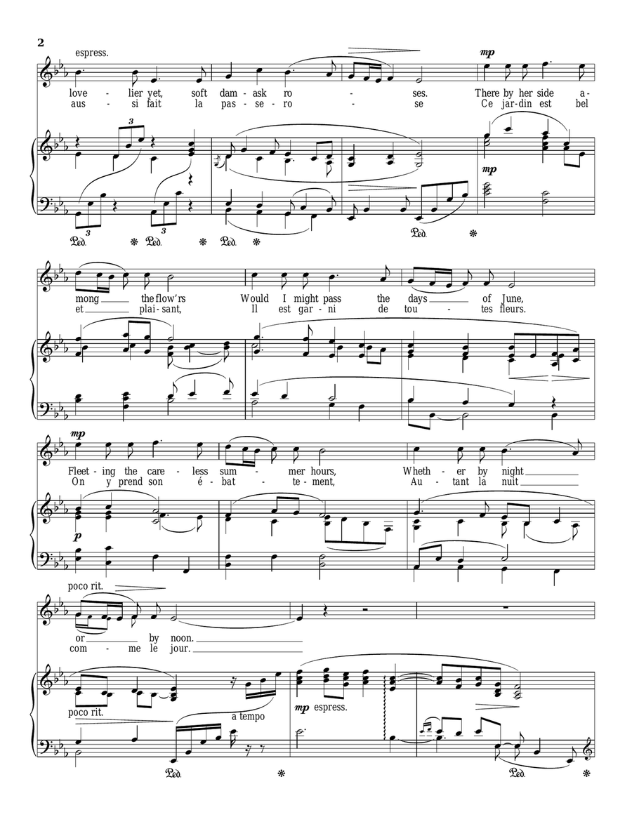 My Lady's Garden (L'amour De Moi) Piano, Vocal scores gallery preview page 2