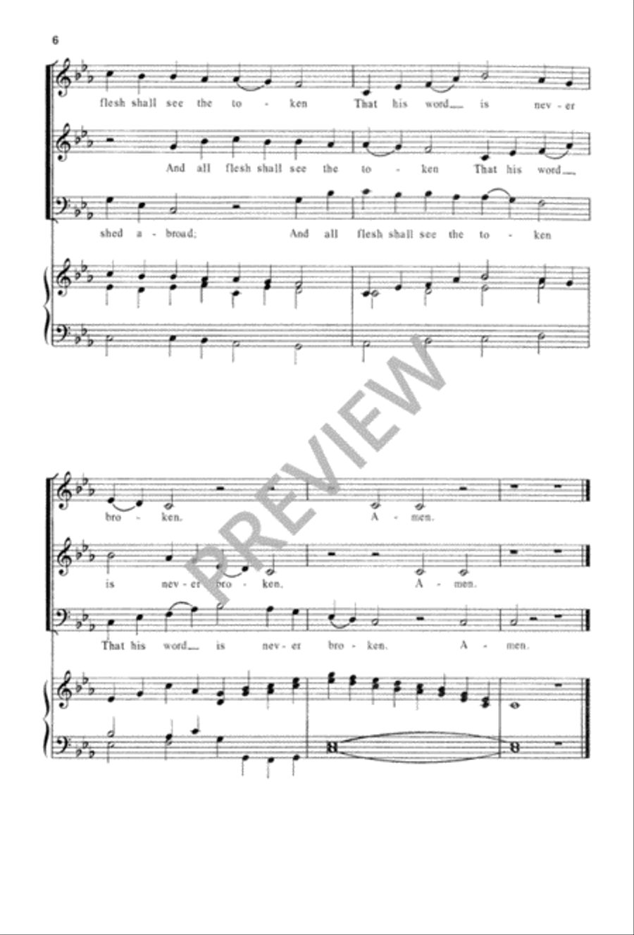 Three Canonic Anthems for Advent 3-Part scores gallery preview page 7
