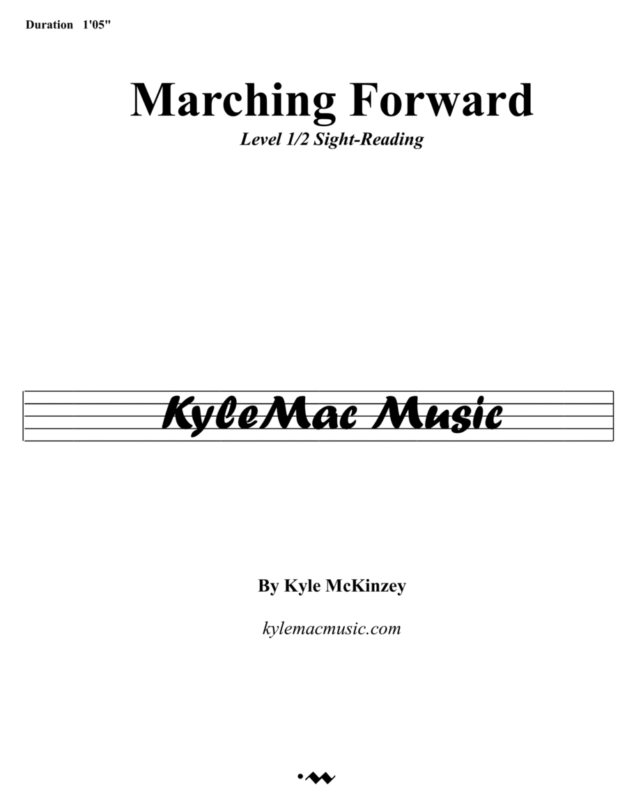 Marching Forward Concert Band scores gallery preview page 1