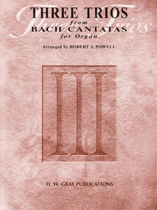 Book cover for Three Trios from Bach Cantatas