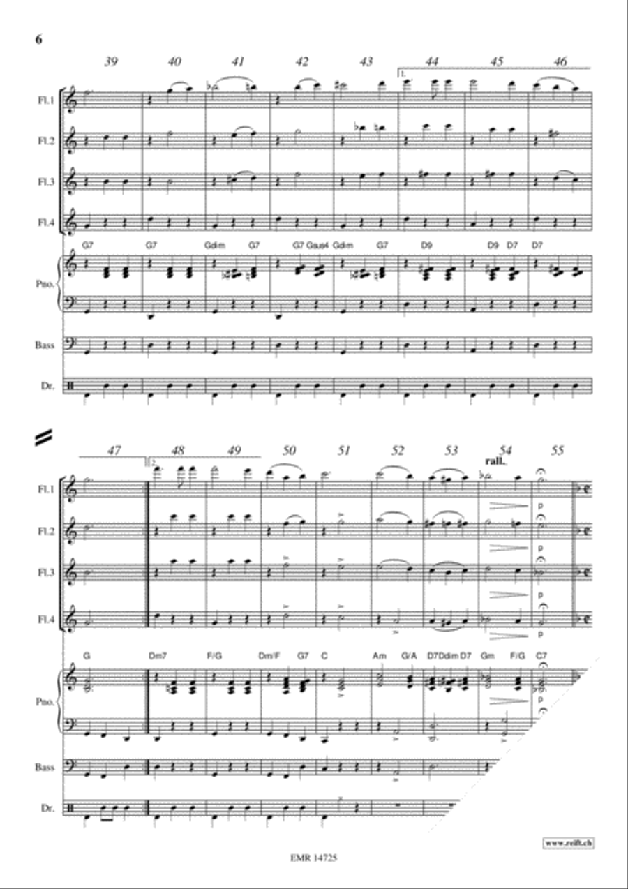 Movie Sequences Flute scores gallery preview page 6