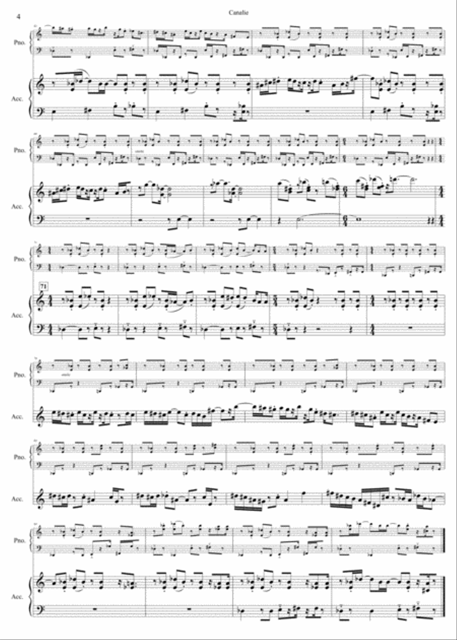 Canalie Piano scores gallery preview page 4