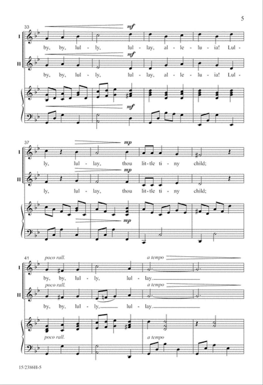Lullay Alleluia 2-Part scores gallery preview page 5