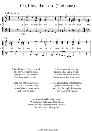 Oh, bless the Lord, my soul. Another new tune to a wonderful old hymn.