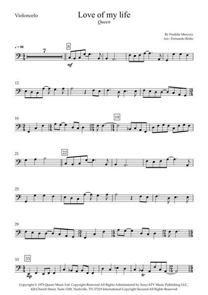 Love Of My Life by Queen - Clarinet Solo - Digital Sheet Music