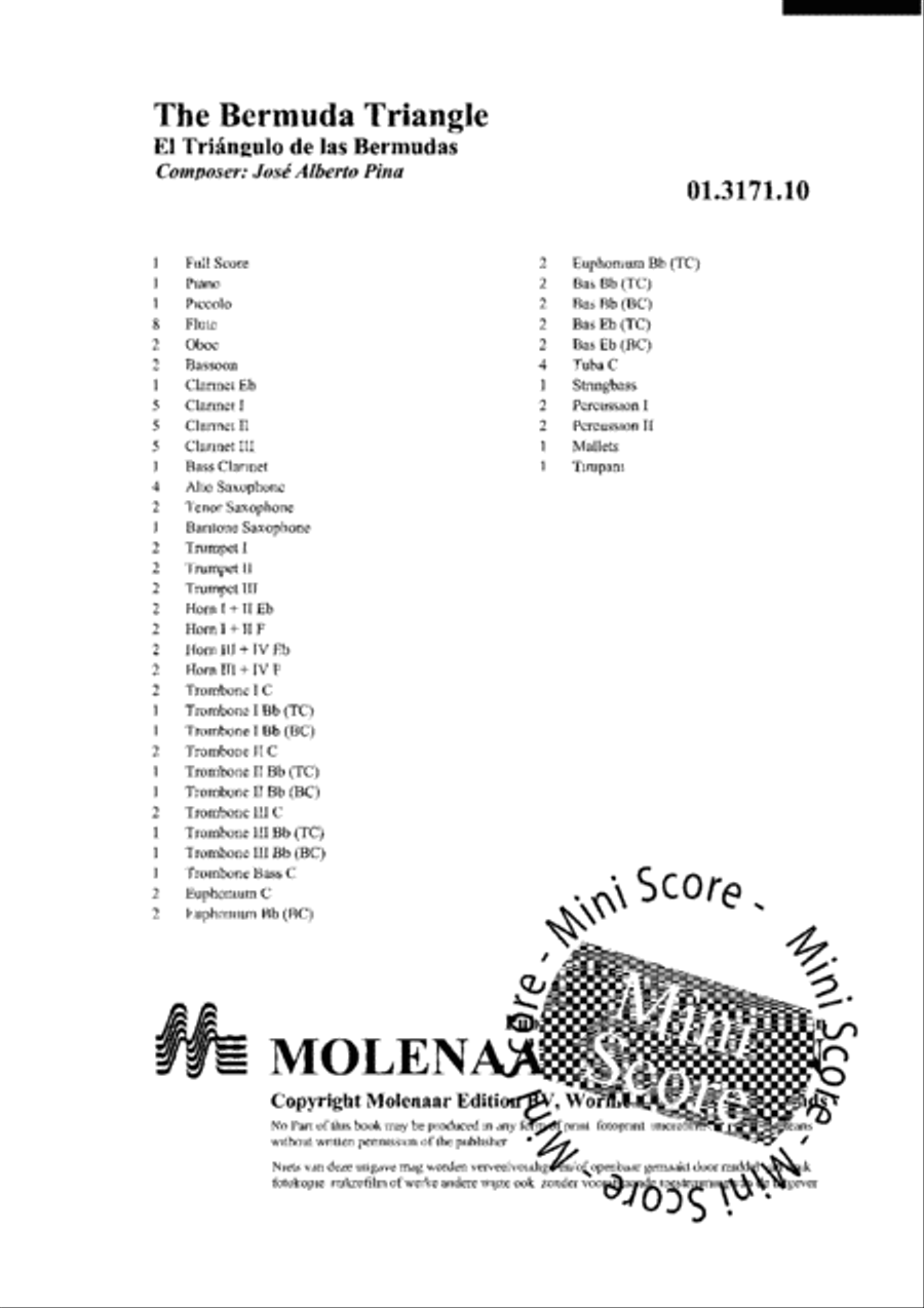 The Bermuda Triangle Concert Band scores gallery preview page 4