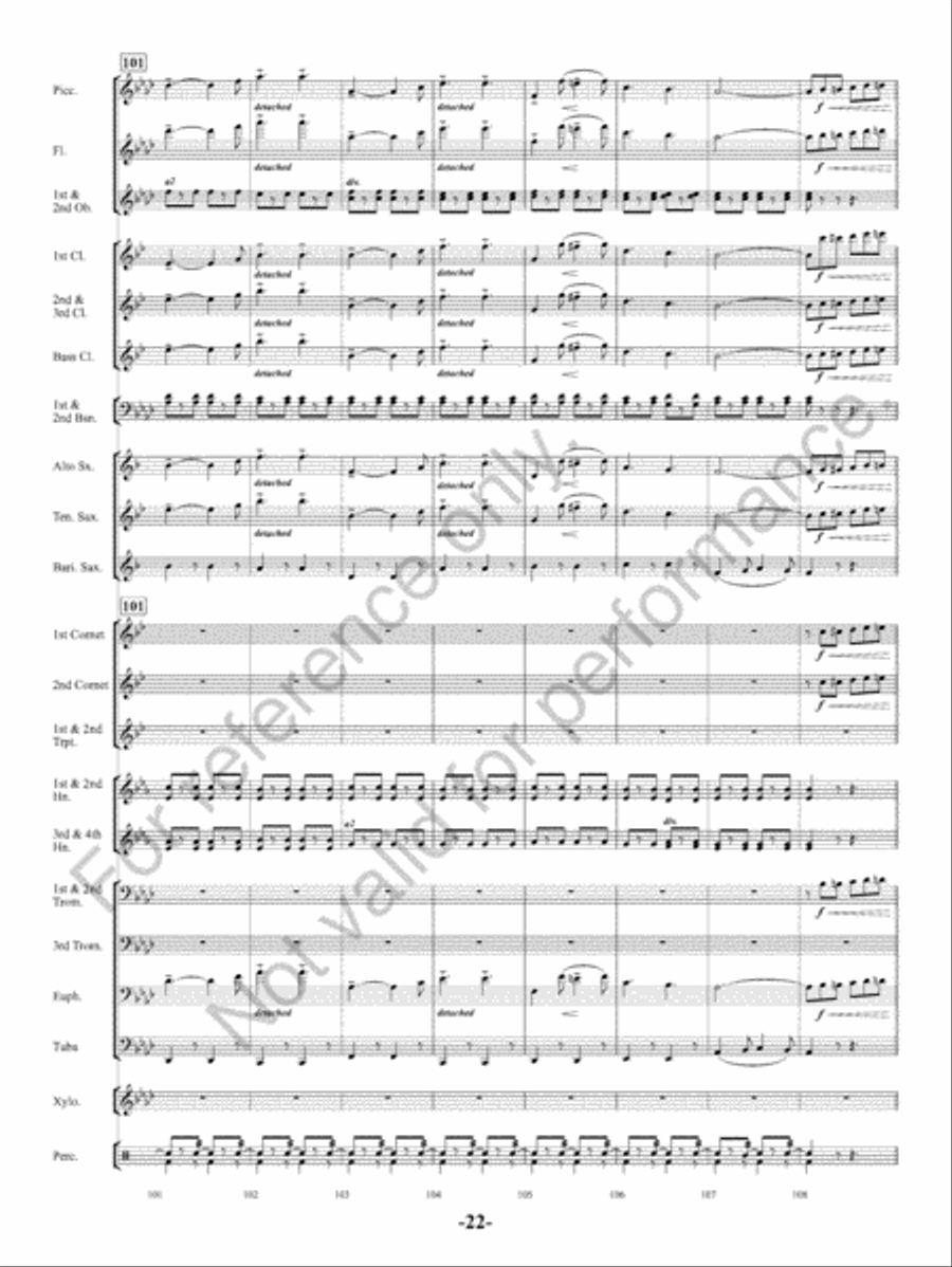 The Charlatan The Charlatan Concert Band scores gallery preview page 23