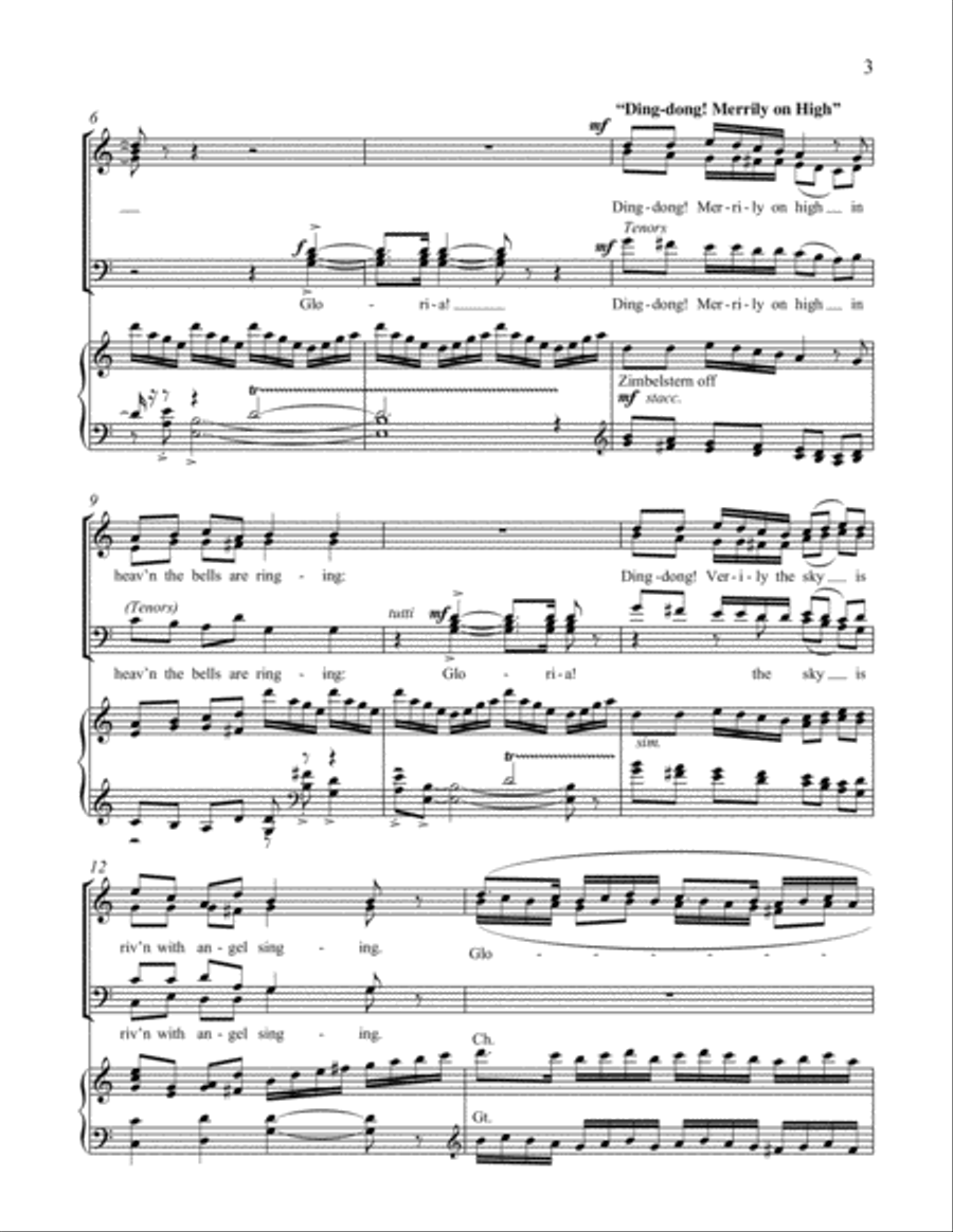 Christmas Intrada 4-Part scores gallery preview page 3
