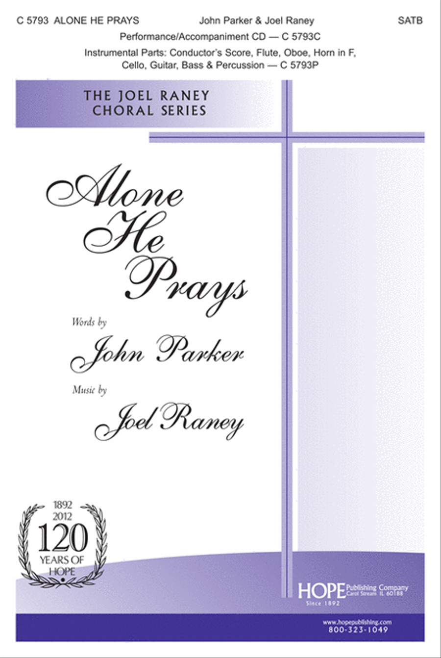 Alone He Prays 4-Part scores gallery preview page 1