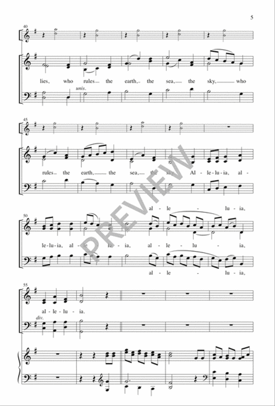 A Child Is Born in Bethlehem 4-Part scores gallery preview page 5