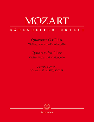 Book cover for Quartets for Flute, Violin, Viola and Violoncello