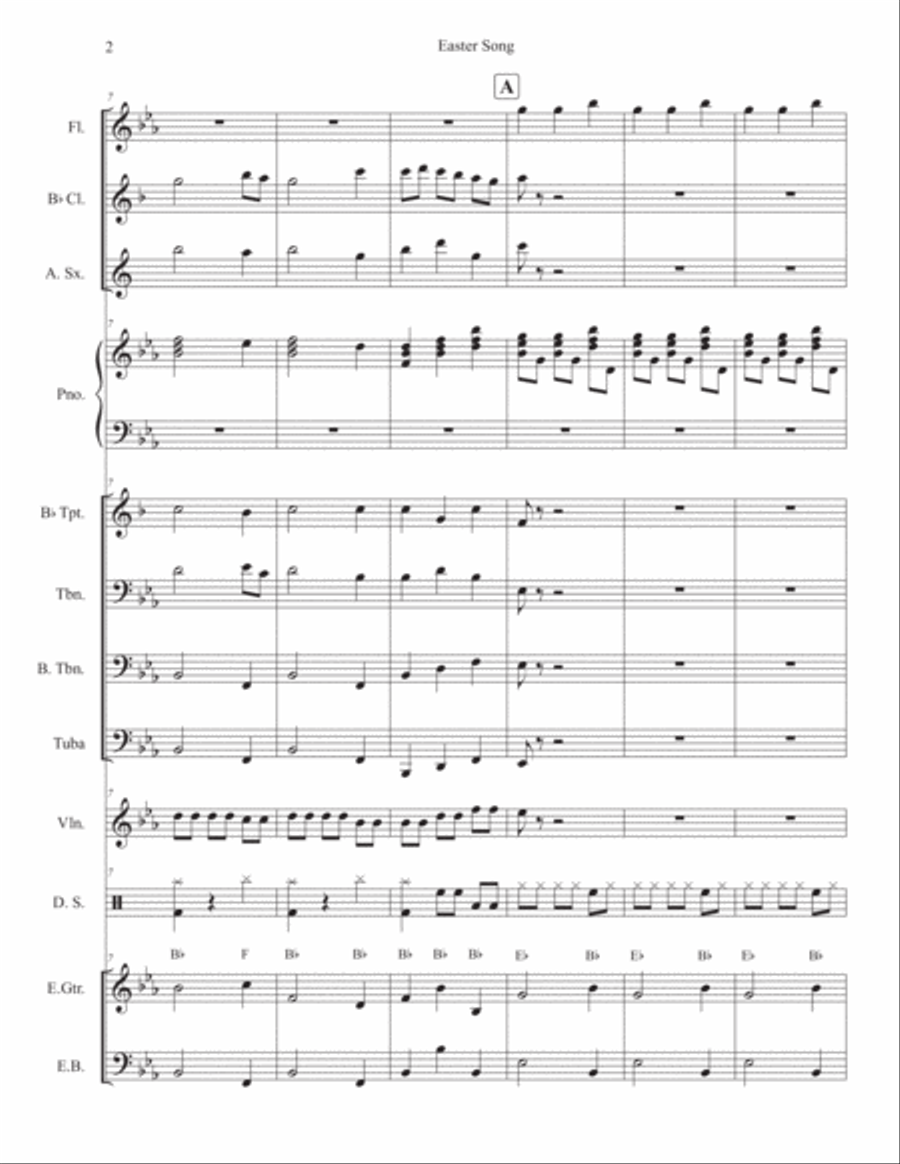 Easter Song Hear The Bells Ringing Chamber Orchestra scores gallery preview page 2