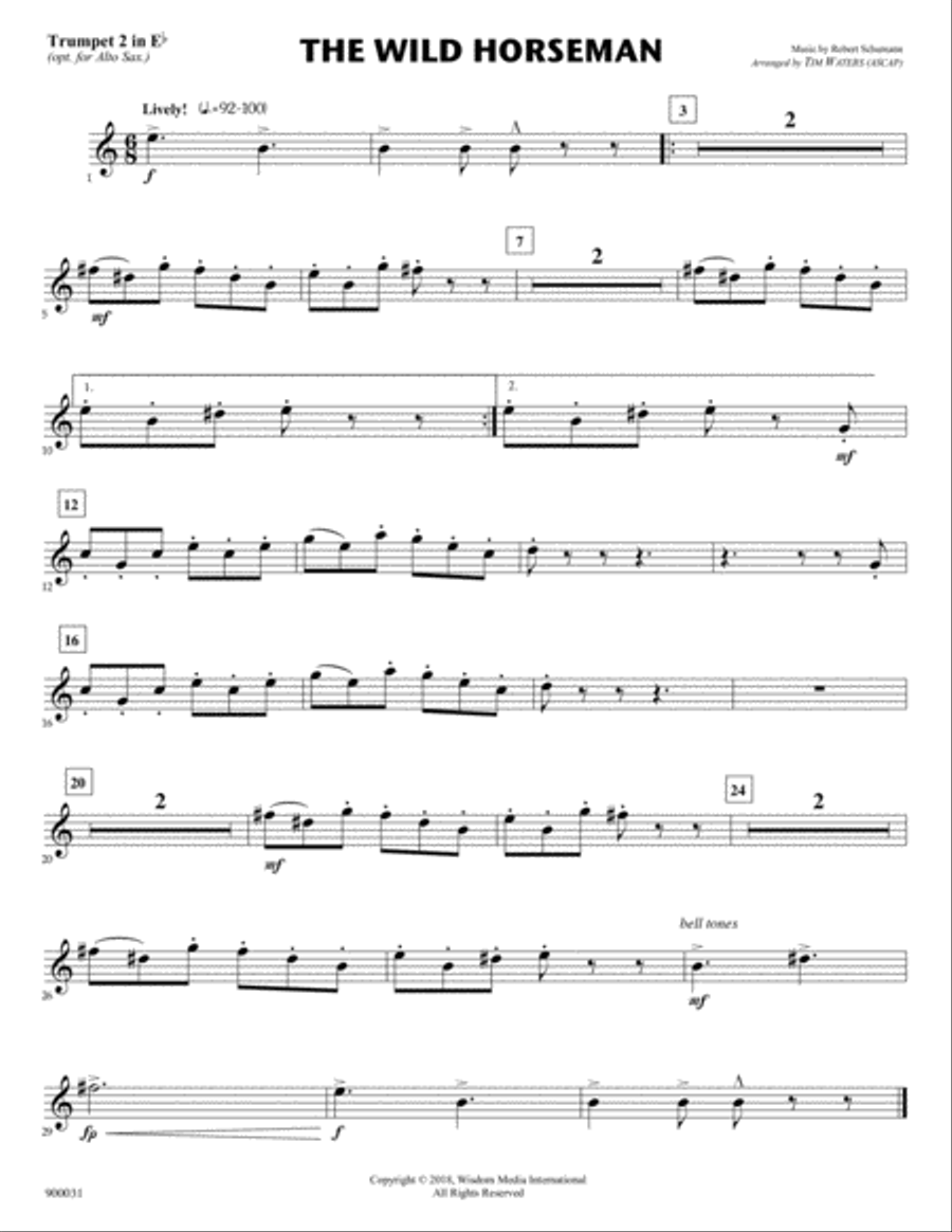 The Wild Horseman (for Flex Brass Quintet) Brass Quintet scores gallery preview page 6