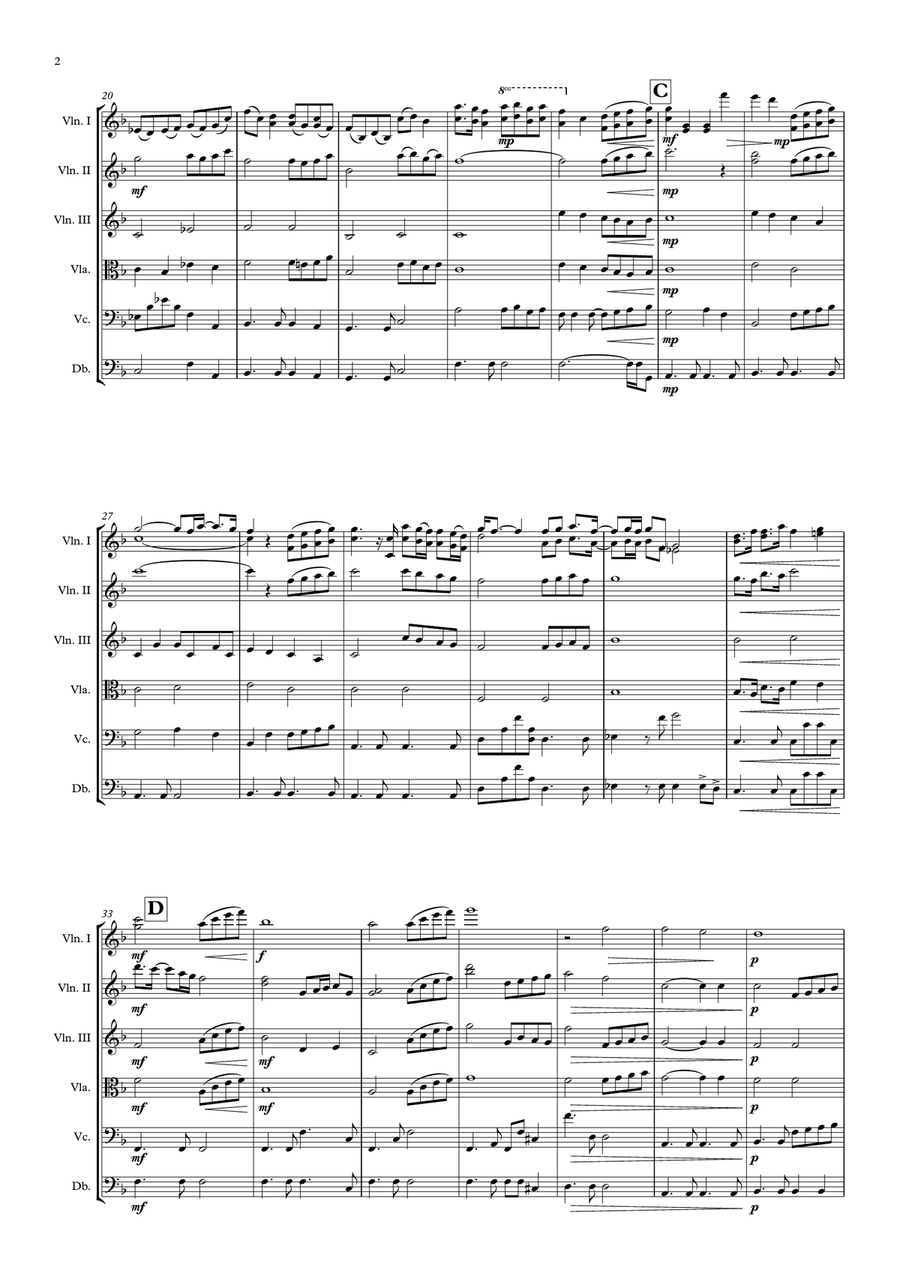 Beauty And The Beast String Orchestra scores gallery preview page 2
