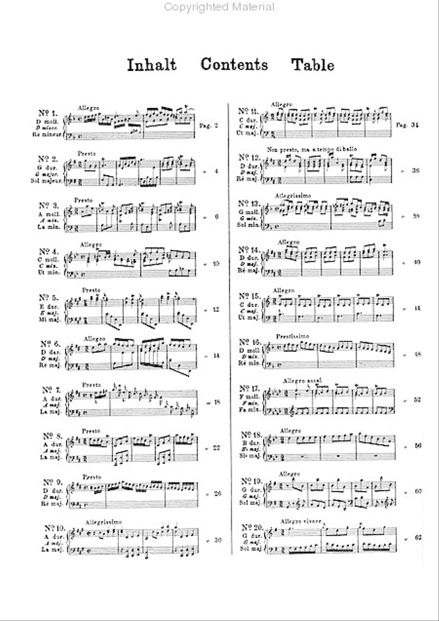 20 selected Sonatas Piano Solo scores gallery preview page 2