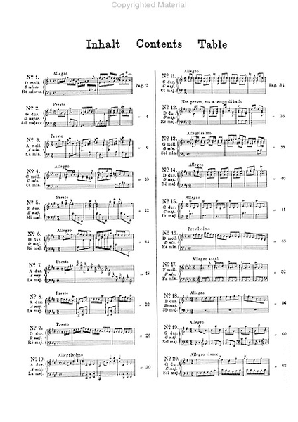 20 selected Sonatas