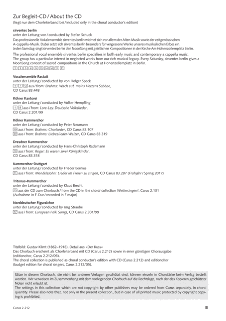 Love songs. Choral collection with CD 4-Part scores gallery preview page 4