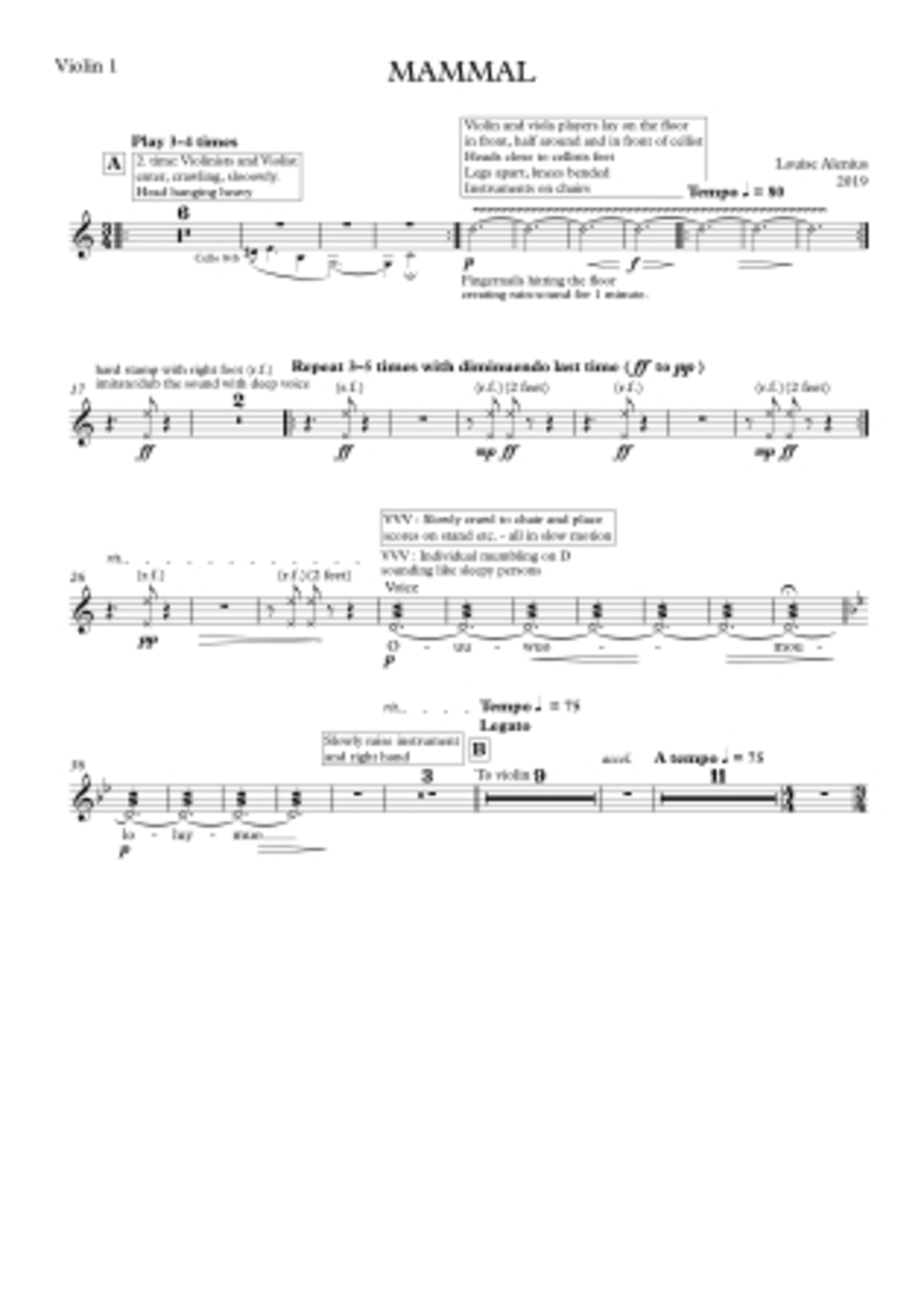 Mammal Mammal Collection / Songbook scores gallery preview page 1